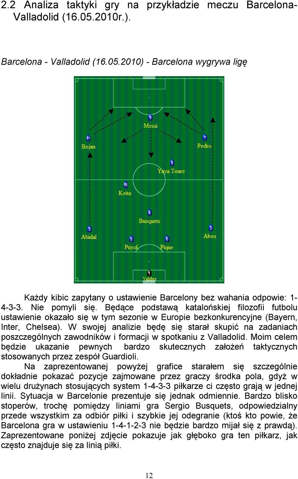 W swojej analizie będę się starał skupić na zadaniach poszczególnych zawodników i formacji w spotkaniu z Valladolid.