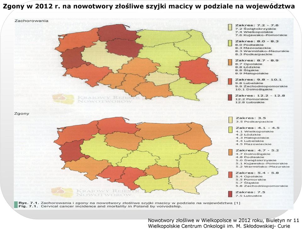 województwa Nowotwory złośliwe w Wielkopolsce w