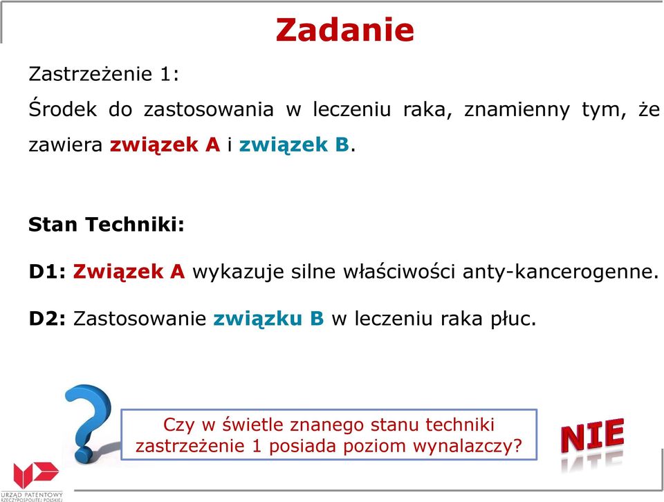 Stan Techniki: D1: Związek A wykazuje silne właściwości anty-kancerogenne.