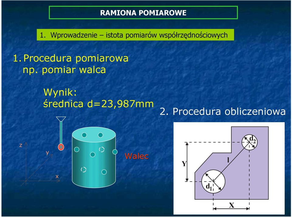 współrzędnościowych 1.