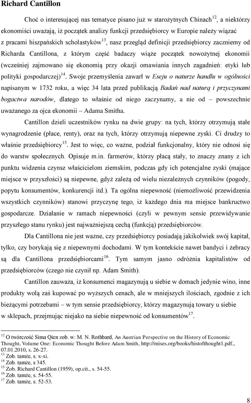 okazji omawiania innych zagadnień: etyki lub polityki gospodarczej) 14.