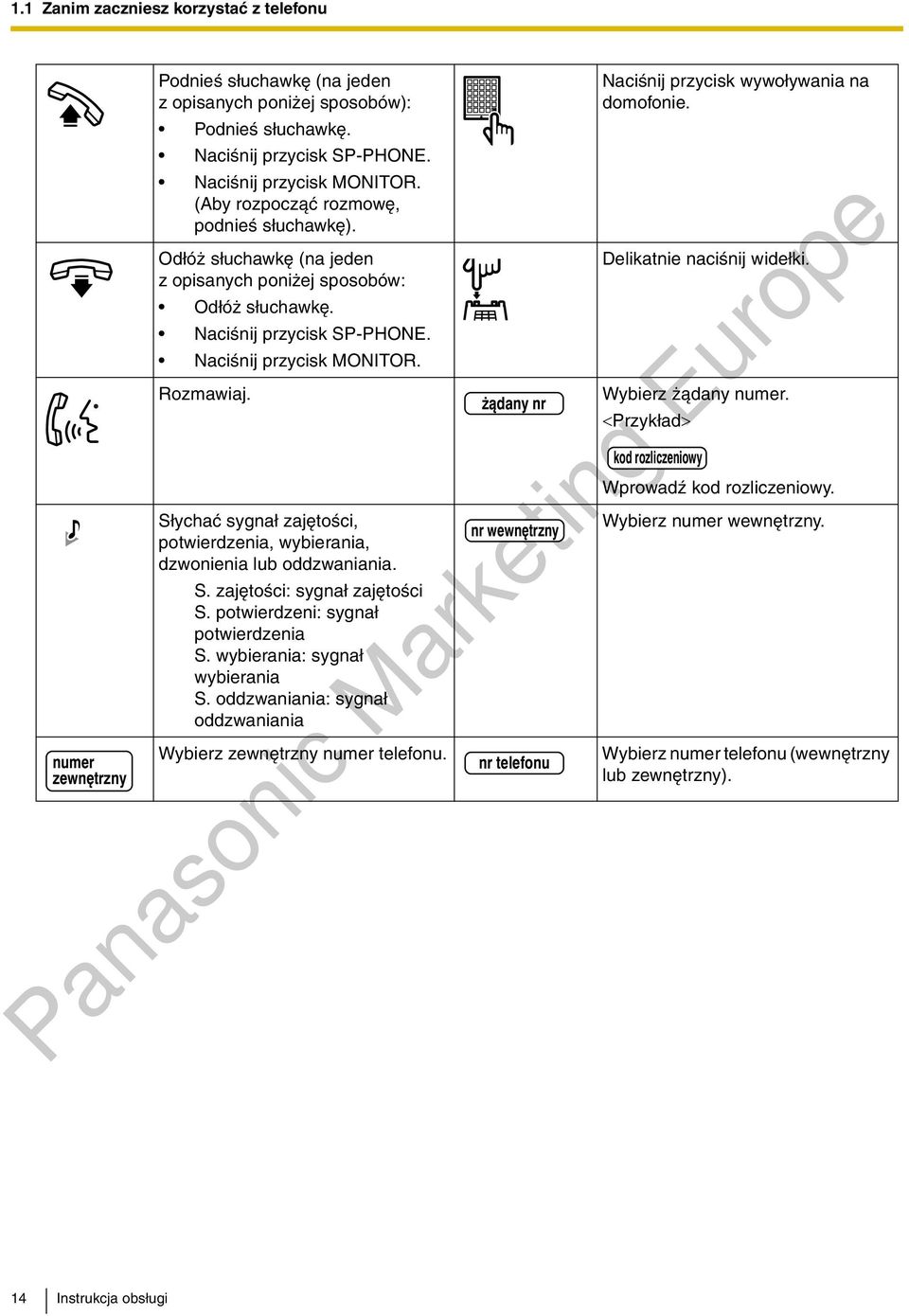 S³ychaæ sygna³ zajêtoœci, potwierdzenia, wybierania, dzwonienia lub oddzwaniania. S. zajêtoœci: sygna³ zajêtoœci S. potwierdzeni: sygna³ potwierdzenia S. wybierania: sygna³ wybierania S.