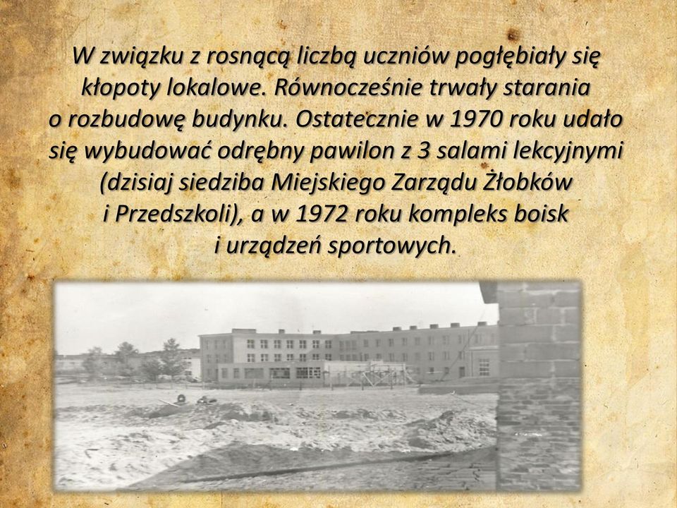 Ostatecznie w 1970 roku udało się wybudować odrębny pawilon z 3 salami