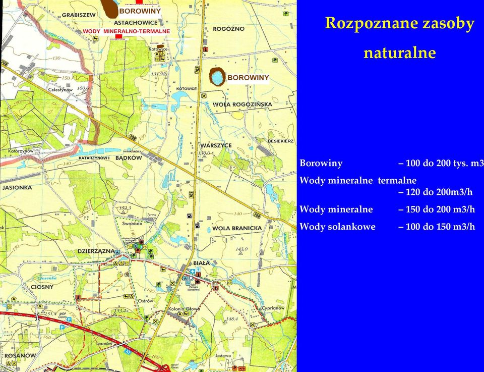 m3 Wody mineralne termalne 120 do