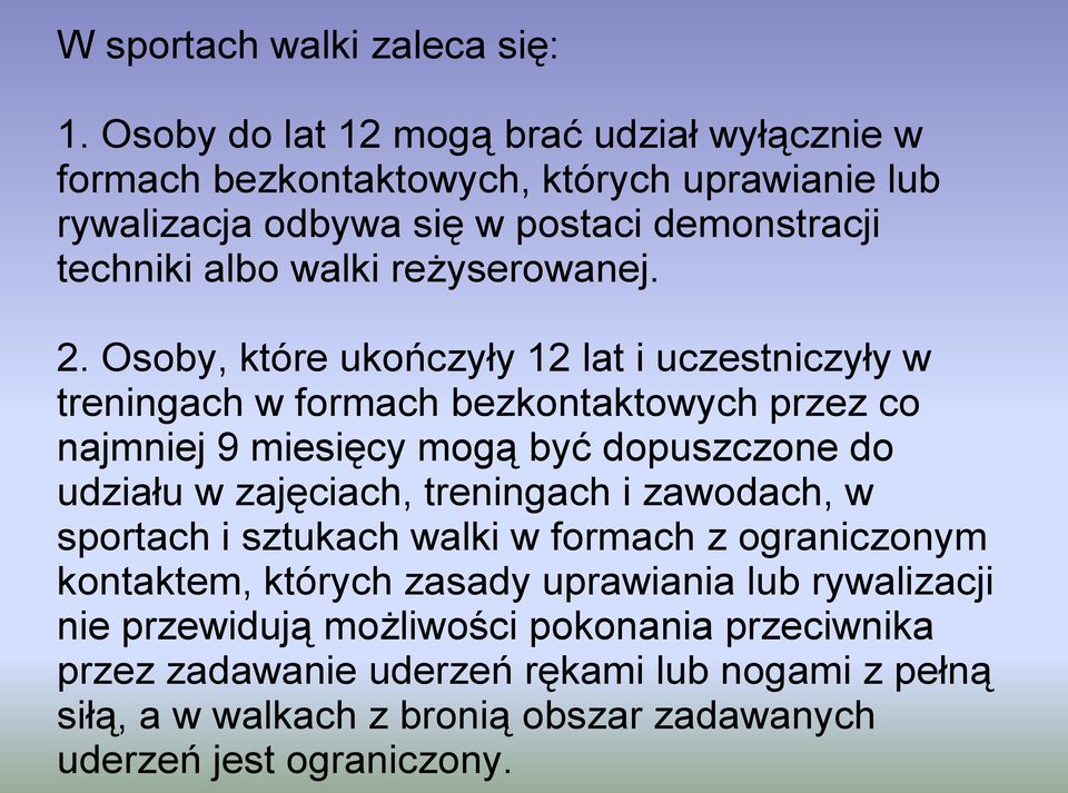 reżyserowanej. 2.