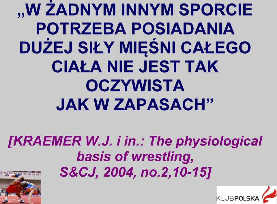 JAK W ZAPASACH [KRAEMER W.J. i in.