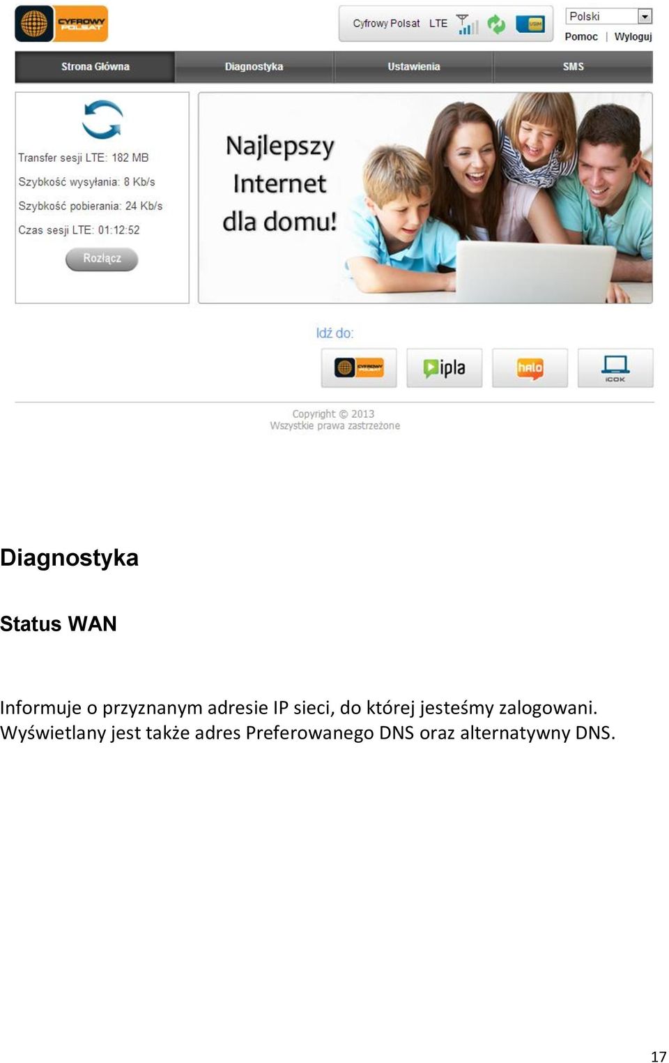jesteśmy zalogowani.
