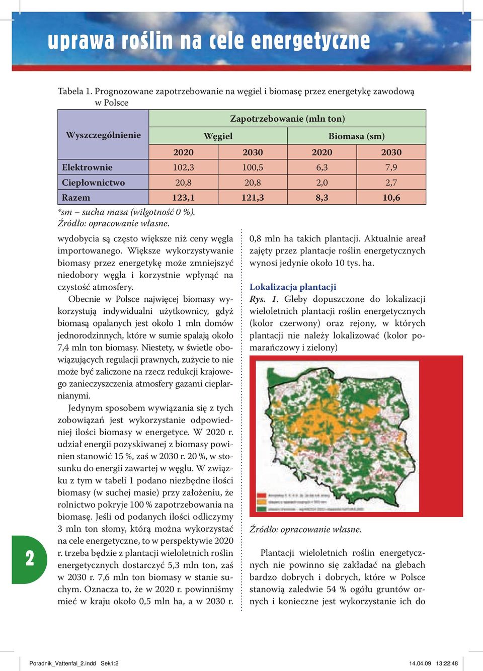 Większe wykorzystywanie biomasy przez energetykę może zmniejszyć niedobory węgla i korzystnie wpłynąć na czystość atmosfery.