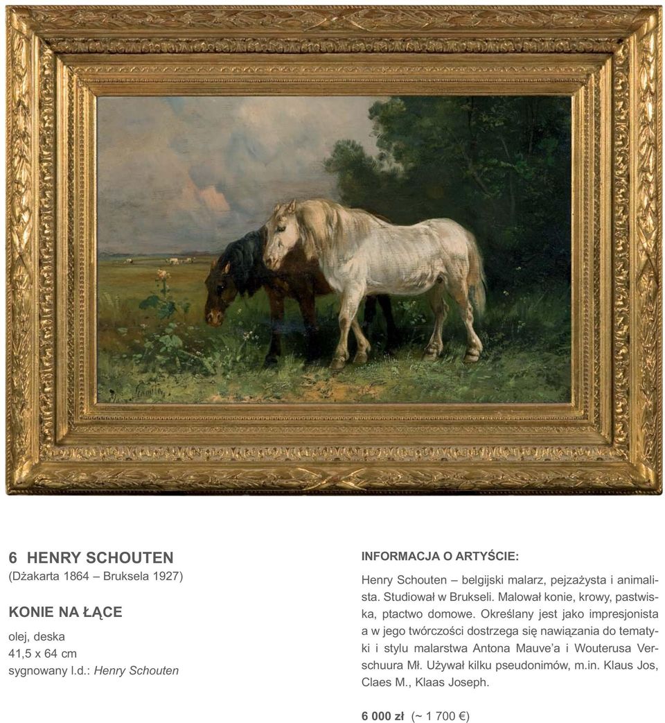 Studiował w Brukseli. Malował konie, krowy, pastwiska, ptactwo domowe.