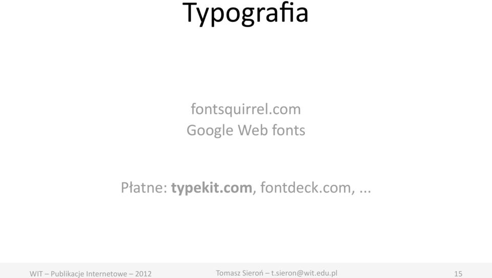 com Google Web fonts