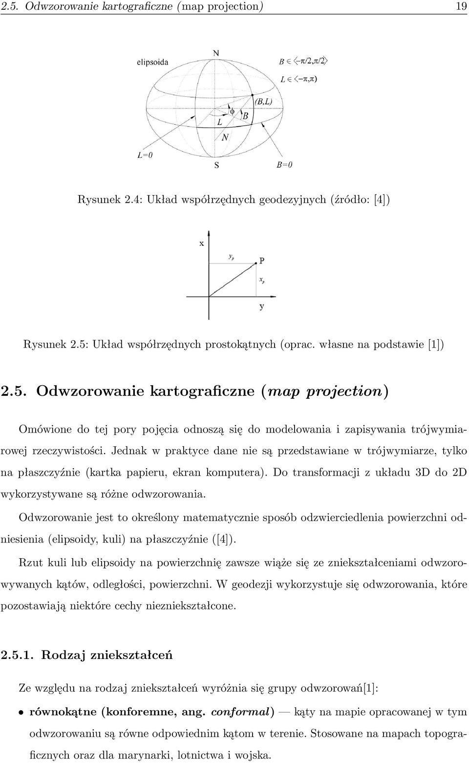 Odwzorowanie jest to określony matematycznie sposób odzwierciedlenia powierzchni odniesienia (elipsoidy, kuli) na płaszczyźnie ([4]).