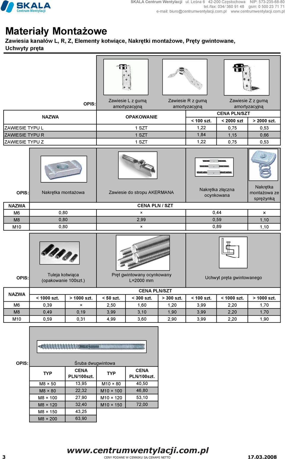 z gum PLN/SZT < 100 szt. < 2000 szt > 2000 szt.