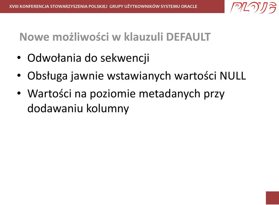 wstawianych wartości NULL Wartości na