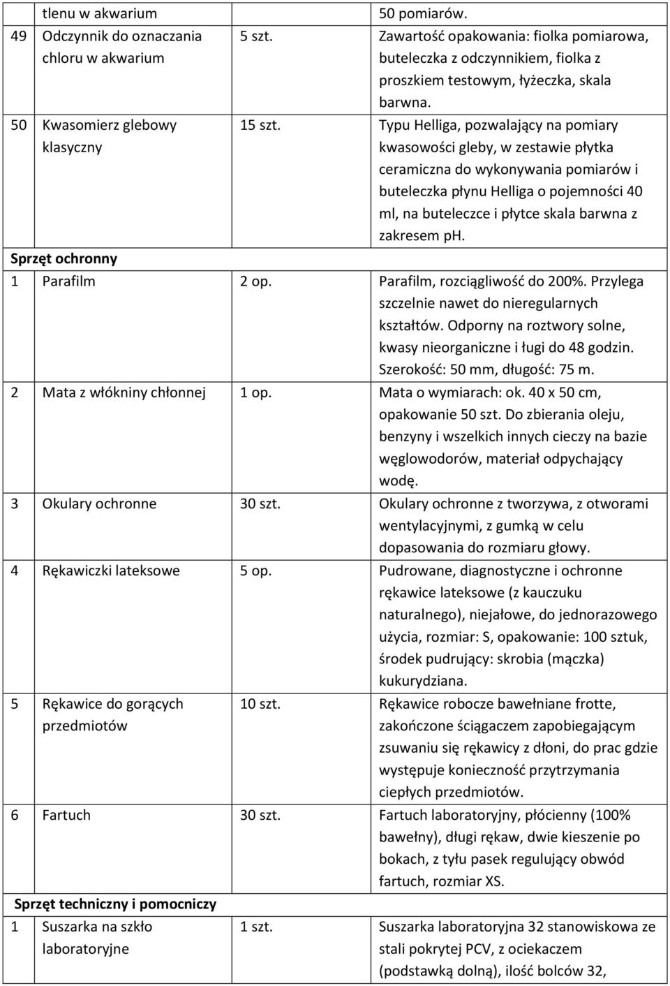 Typu Helliga, pozwalający na pomiary kwasowości gleby, w zestawie płytka ceramiczna do wykonywania pomiarów i buteleczka płynu Helliga o pojemności 40 ml, na buteleczce i płytce skala barwna z