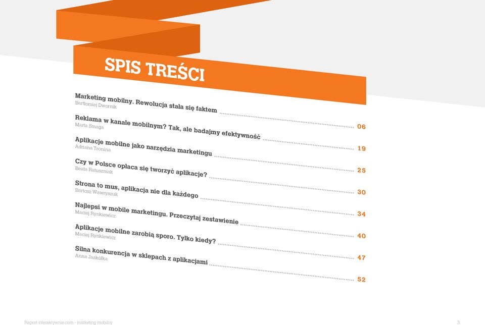 .. 19 Czy w Polsce opłaca się tworzyć aplikacje? Beata Ratuszniak...... 25 Strona to mus, aplikacja nie dla każdego Bartosz Wawryszuk 30.