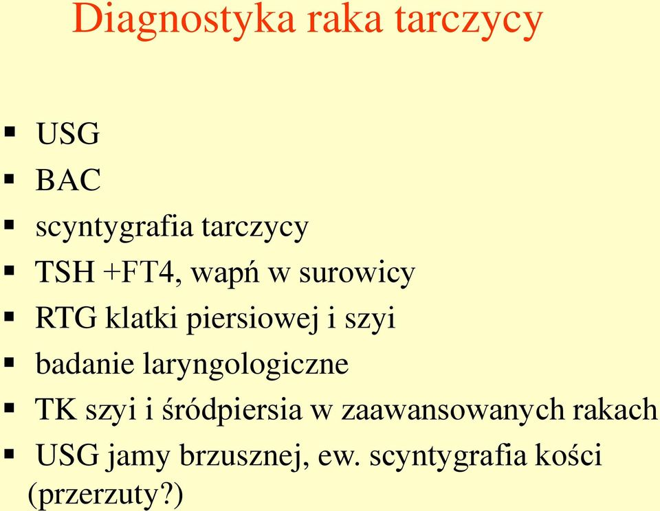 badanie laryngologiczne TK szyi i śródpiersia w