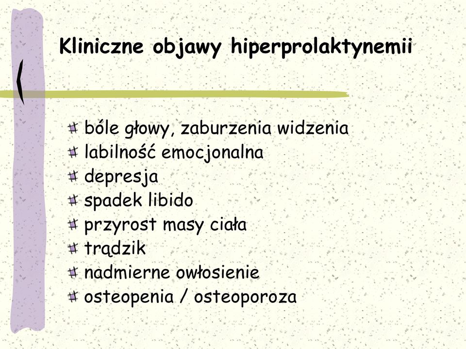 emocjonalna depresja spadek libido przyrost