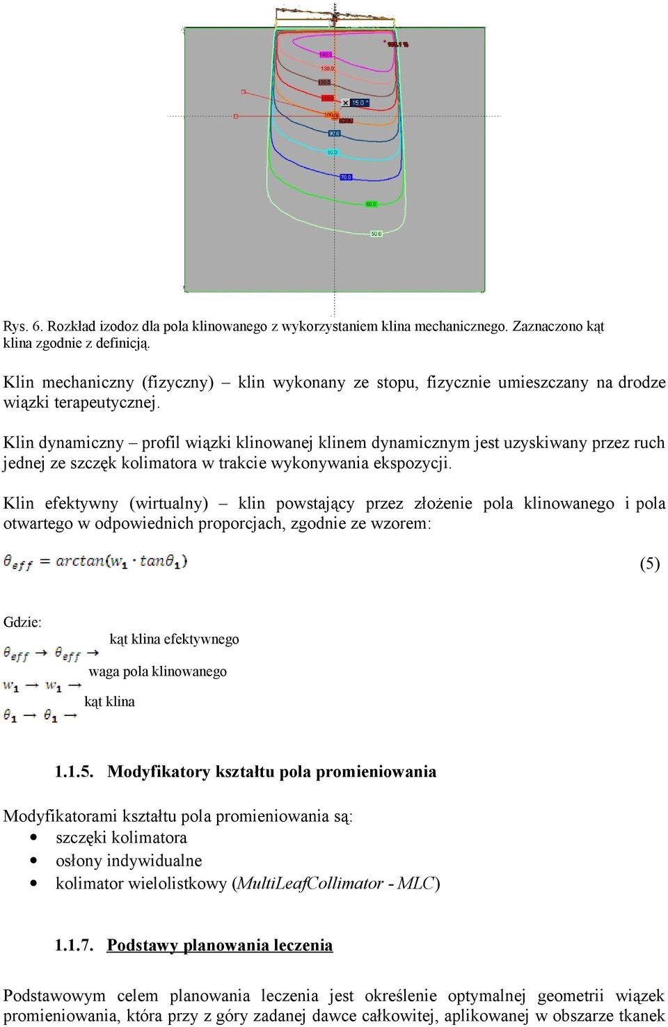 Klin dynamiczny profil wiązki klinowanej klinem dynamicznym jest uzyskiwany przez ruch jednej ze szczęk kolimatora w trakcie wykonywania ekspozycji.