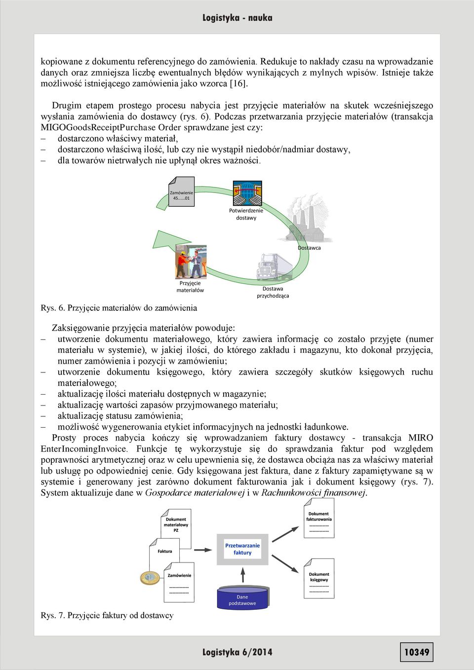 Podczas przetwarzania przyjęcie materiałów (transakcja MIGOGoodsReceiptPurchase Order sprawdzane jest czy: dostarczono właściwy materiał, dostarczono właściwą ilość, lub czy nie wystąpił