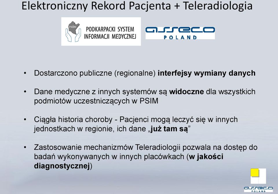 choroby - Pacjenci mogą leczyć się w innych jednostkach w regionie, ich dane już tam są Zastosowanie