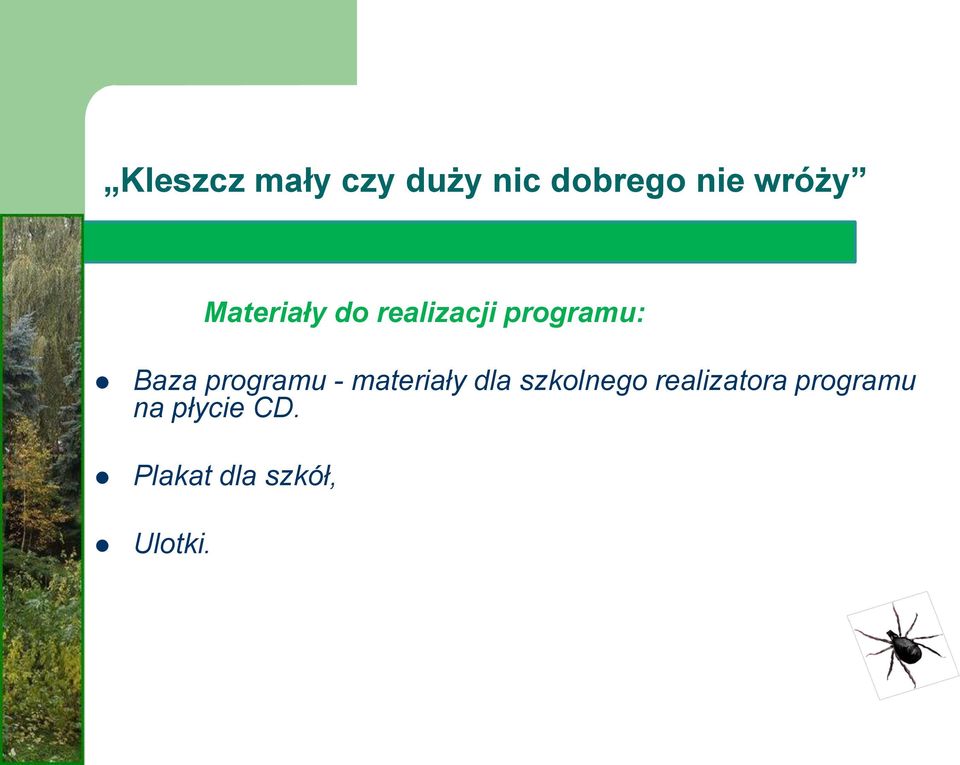 programu - materiały dla szkolnego