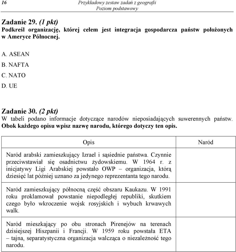 Opis Naród Naród arabski zamieszkujący Izrael i sąsiednie państwa. Czynnie przeciwstawiał się osadnictwu żydowskiemu. W 1964 r.