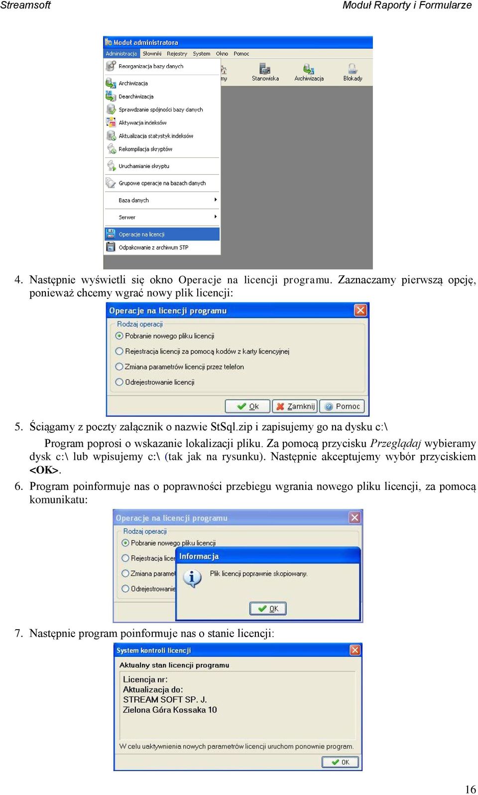 Za pomocą przycisku Przeglądaj wybieramy dysk c:\ lub wpisujemy c:\ (tak jak na rysunku). Następnie akceptujemy wybór przyciskiem <OK>. 6.