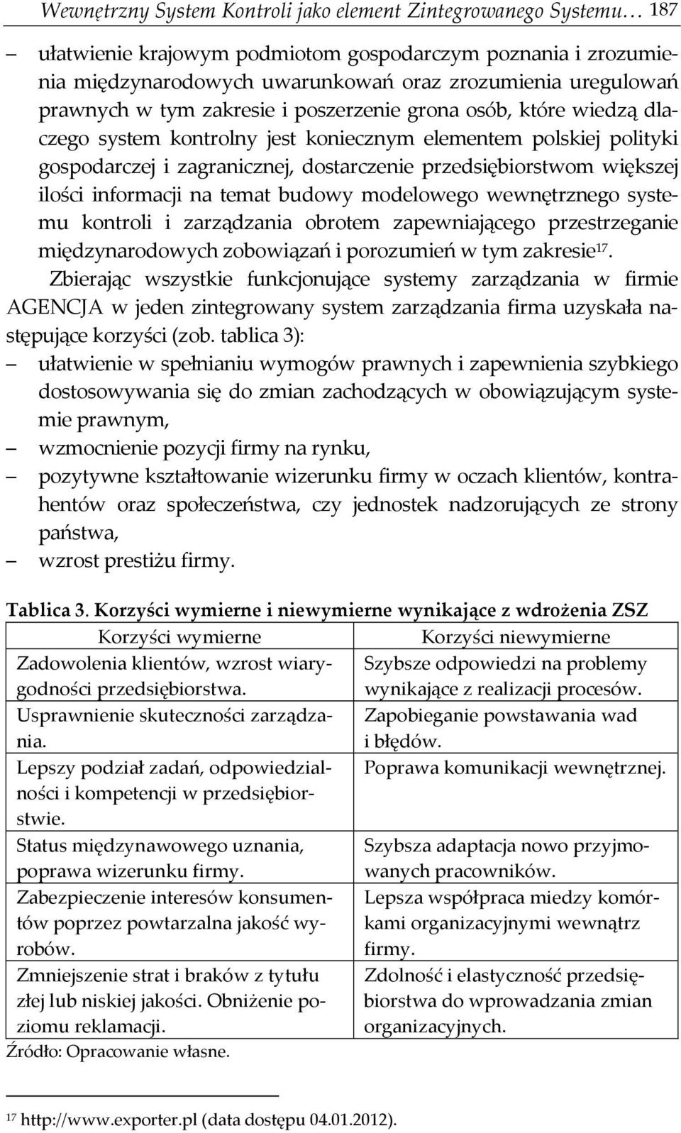 informacji na temat budowy modelowego wewnętrznego systemu kontroli i zarządzania obrotem zapewniającego przestrzeganie międzynarodowych zobowiązań i porozumień w tym zakresie 17.