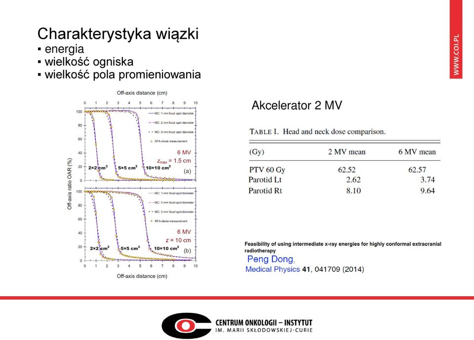 ogniska wielkość pola