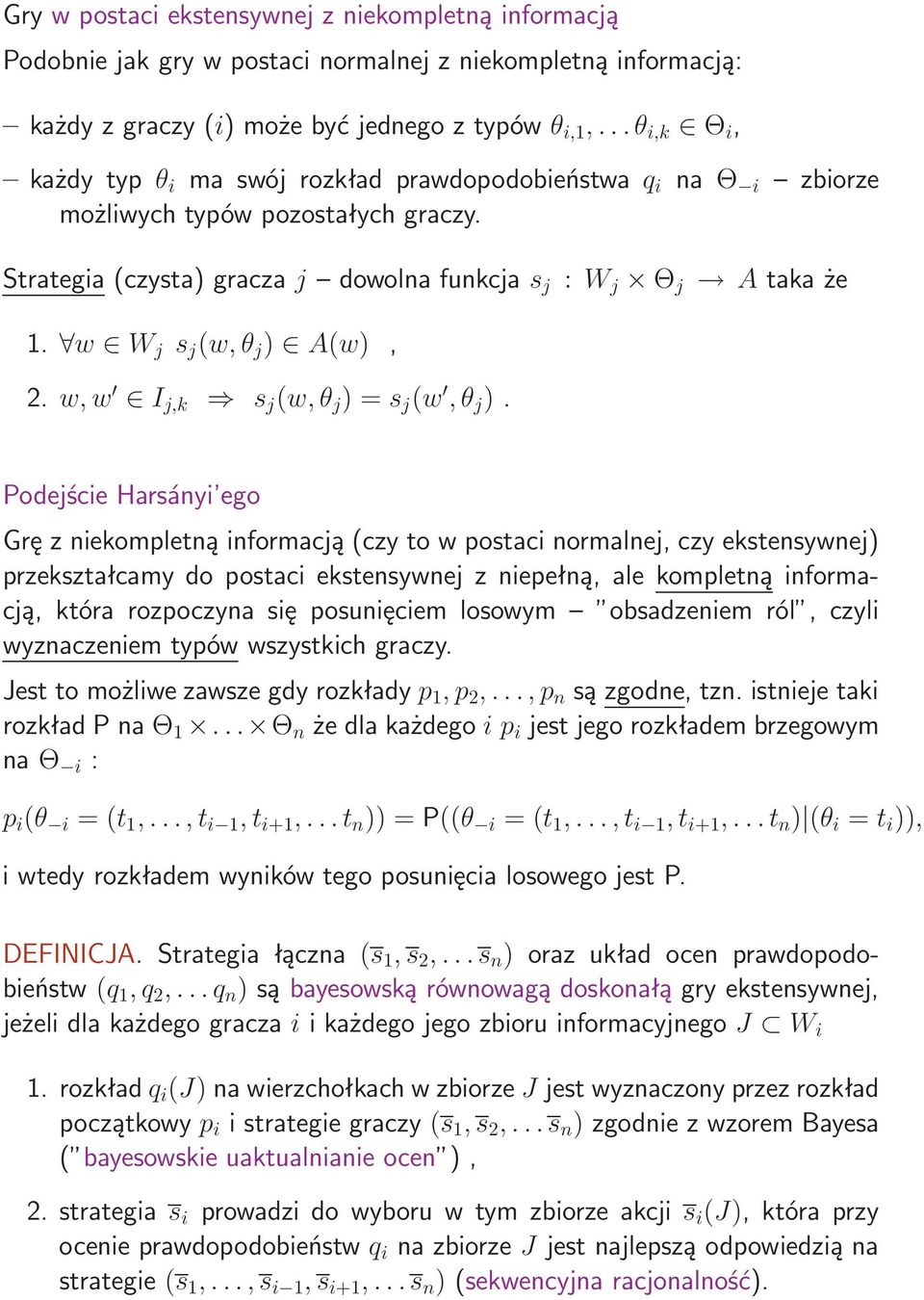 w,w I j,k s j (w,θ j )=s j (w,θ j ).