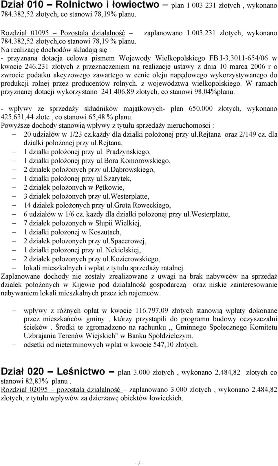 231 złotych z przeznaczeniem na realizację ustawy z dnia 1 marca 26 r o zwrocie podatku akcyzowego zawartego w cenie oleju napędowego wykorzystywanego do produkcji rolnej przez producentów rolnych.