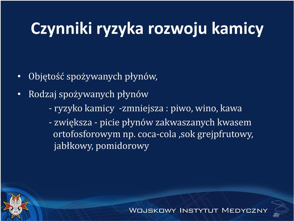 wino, kawa -zwiększa -picie płynów zakwaszanych kwasem