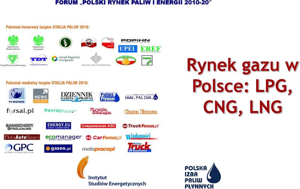 PANEL CNG, LNG, LPG Rynek