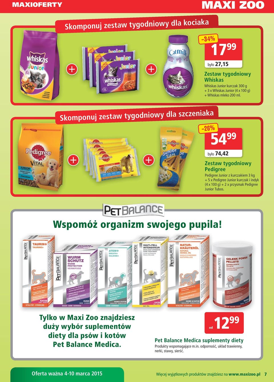 przysmak Pedigree Junior Tubos. Wspomóż organizm swojego pupila! Tylko w Maxi Zoo znajdziesz duży wybór suplementów diety dla psów i kotów Pet Balance Medica.