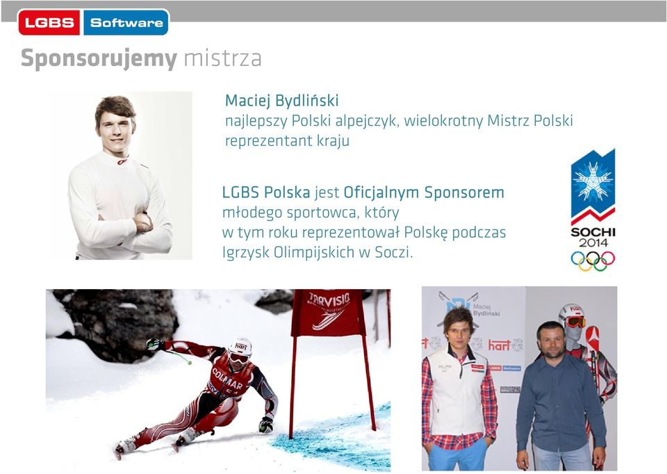 Polska jest Oficjalnym Sponsorem młodego sportowca, który w