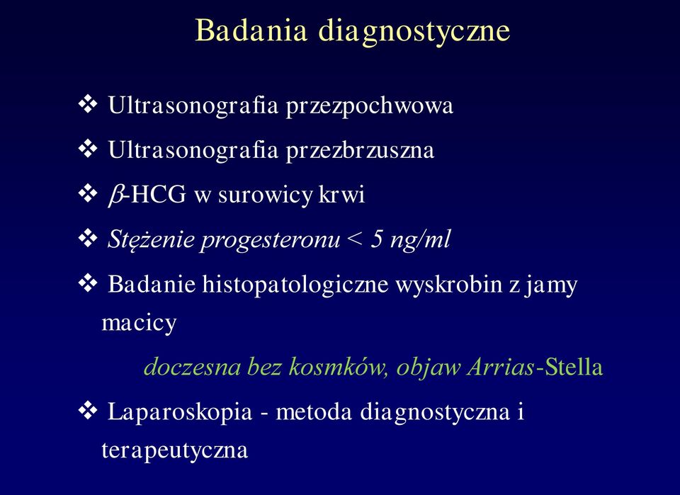 Badanie histopatologiczne wyskrobin z jamy macicy doczesna bez