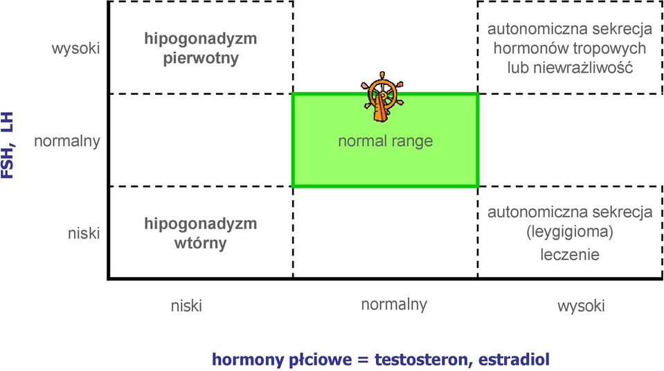 niski hipogonadyzm wtórny autonomiczna sekrecja (leygigioma)