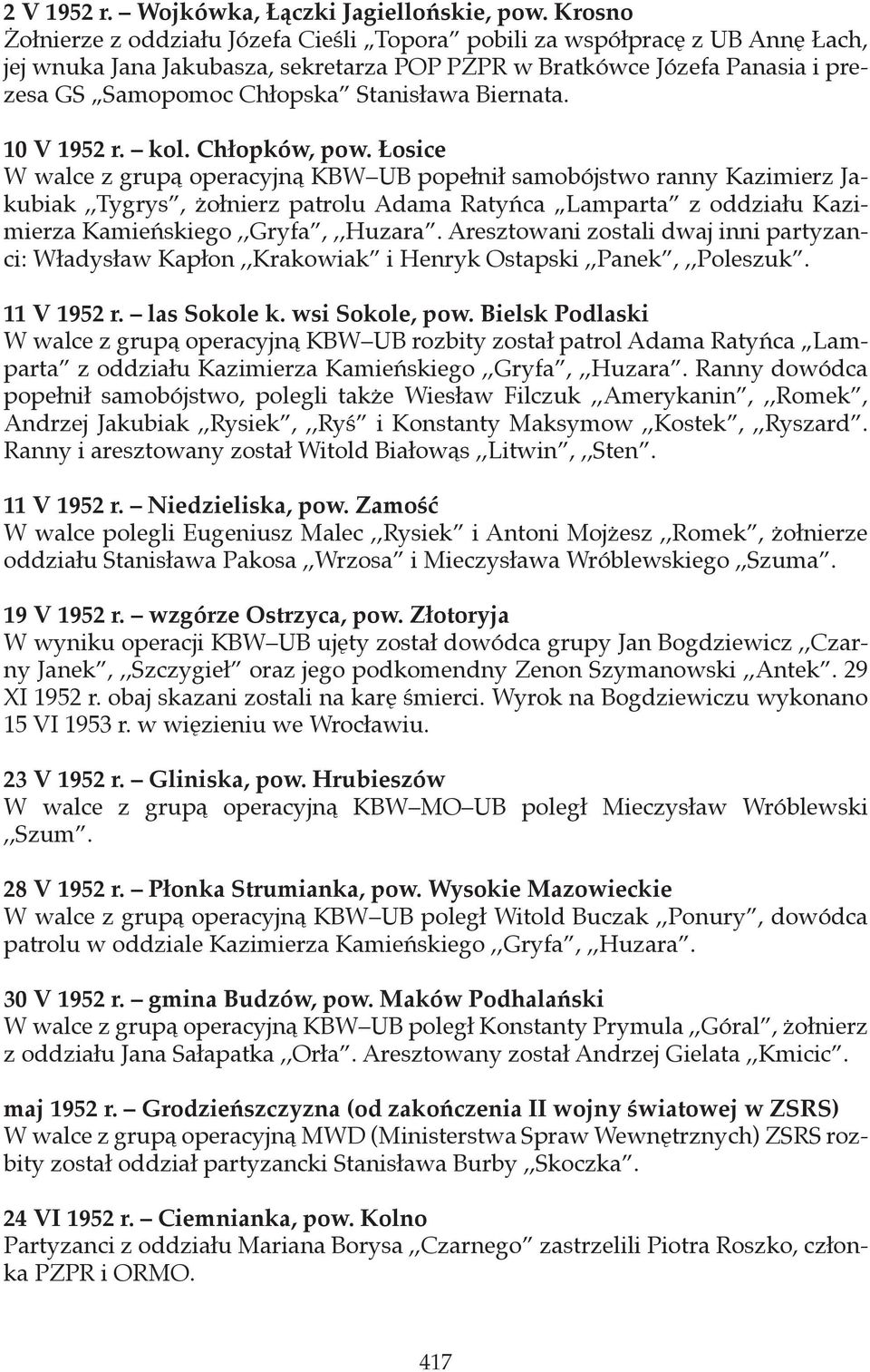 Stanisława Biernata. 10 V 1952 r. kol. Chłopków, pow.