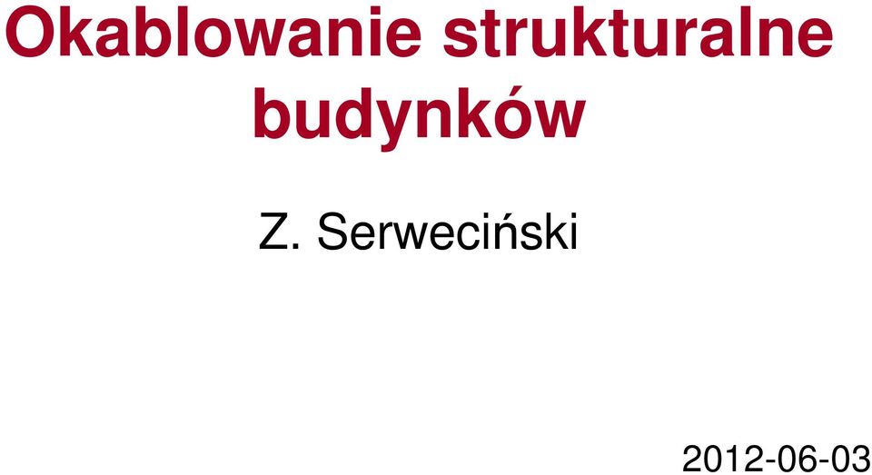 budynków Z.