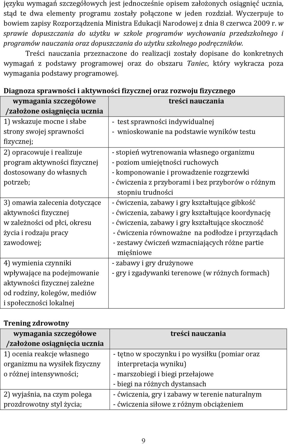 w sprawie dopuszczania do użytku w szkole programów wychowania przedszkolnego i programów nauczania oraz dopuszczania do użytku szkolnego podręczników.