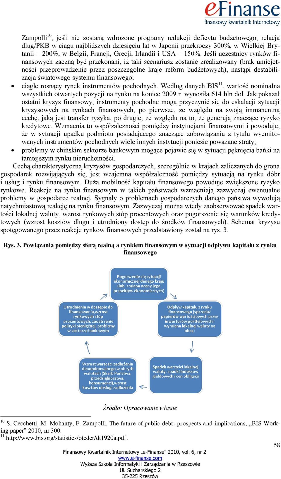 Jeśli uczestnicy rynków finansowych zaczną być przekonani, iż taki scenariusz zostanie zrealizowany (brak umiejętności przeprowadzenie przez poszczególne kraje reform budżetowych), nastąpi