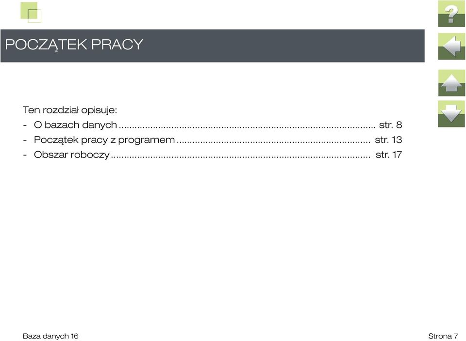 8 - Początek pracy z programem... str.