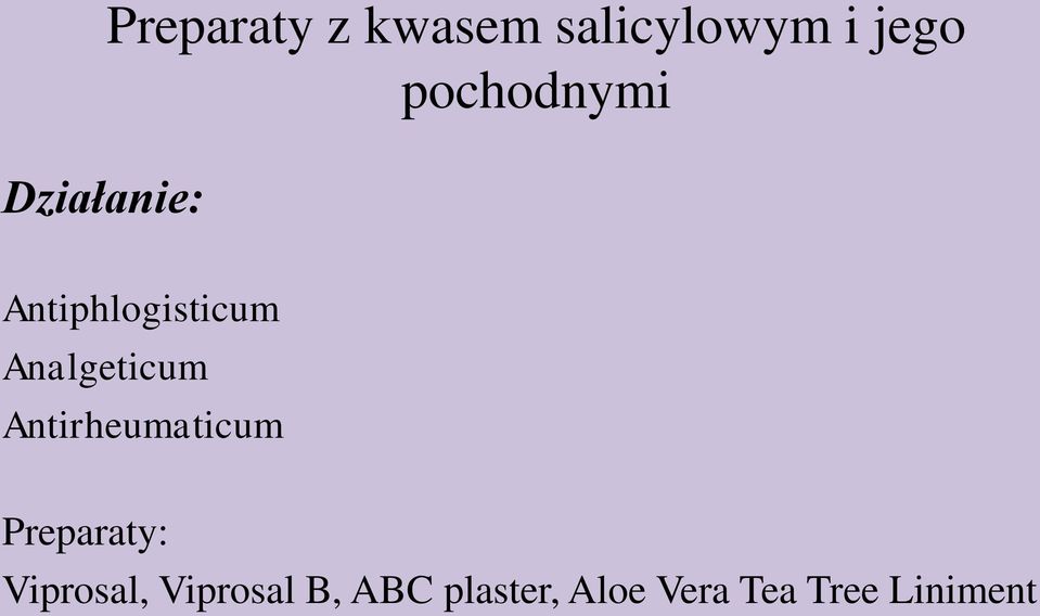 Antirheumaticum Preparaty: Viprosal,