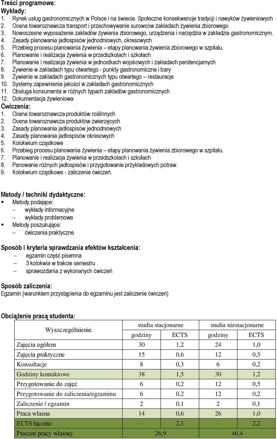 Zasady planowania jadłospisów jednodniowych, okresowych 5. Przebieg procesu planowania żywienia etapy planowania żywienia zbiorowego w szpitalu. 6.