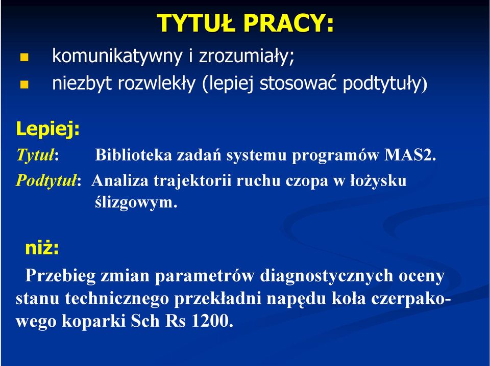 Podtytuł: Analiza trajektorii ruchu czopa w łożysku ślizgowym.