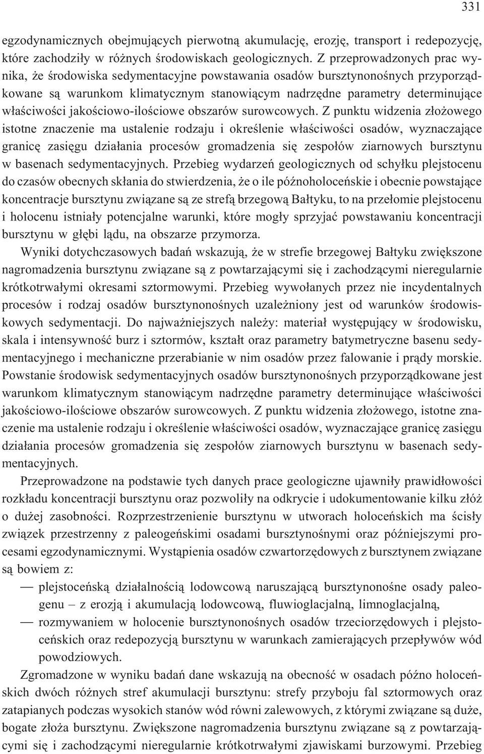 jakoœciowo-iloœciowe obszarów surowcowych.