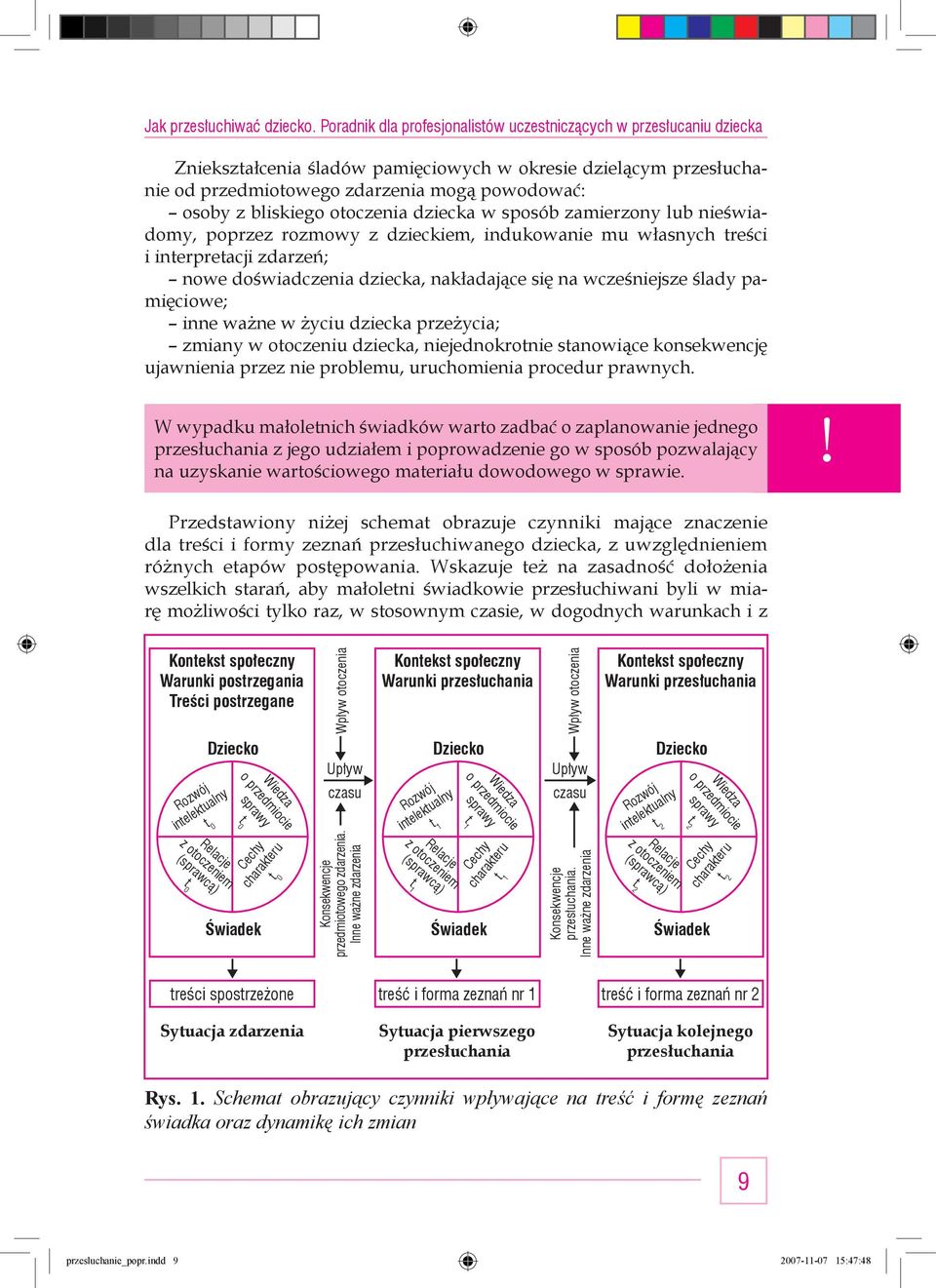 w otoczeniu dziecka, niejednokrotnie stanowiące konsekwencję ujawnienia przez nie problemu, uruchomienia procedur prawnych.