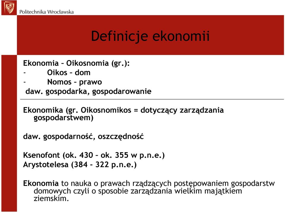 gospodarność, oszczędność Ksen