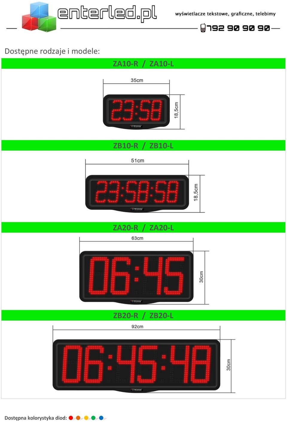 ZB10-L ZA20-R / ZA20-L ZB20-R