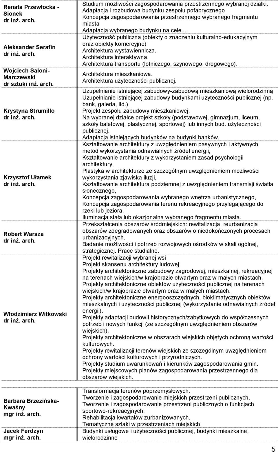 Adaptacja i rozbudowa budynku zespołu pofabrycznego Koncepcja zagospodarowania przestrzennego wybranego fragmentu miasta Adaptacja wybranego budynku na cele.